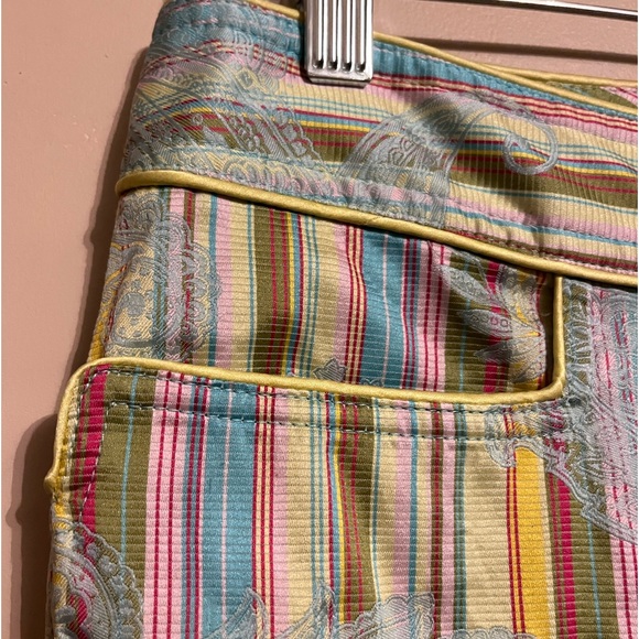 Cynthia, Cynthia Steffe vintage paisley & striped pants size 4, retail $220 - Picture 6 of 17